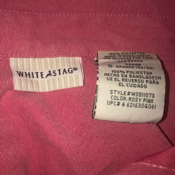 White Stag Long Sleeve Button-Down Blouse - Picture 11 of 11